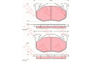 Trw Σετ τακάκια, Δισκόφρενα - GDB905