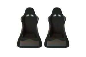 Καθίσματα Bucket Κουβάδες Daytona Ύφασμα Μαύρο Ζευγάρι 2 Τεμαχίων