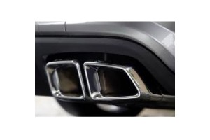 Μπούκες Εξάτμισης Διπλές "Τετράμπουκα" Για Mercedes-Benz W211, W212, W204, W209, W221, W164, W166 Amg 63 Look 2 Τεμάχια