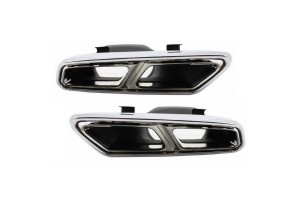 Μπούκες Εξάτμισης Για Mercedes-Benz E-Class W212 Facelift / S-Class W222 / Cls W218 Amg Look 2 Τεμάχια
