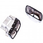 Μπούκες Εξάτμισης Για Mercedes-Benz A-Class W176 12-18 Amg A45 / Cla W117 13-18 Mαύρο (2 Διπλές)