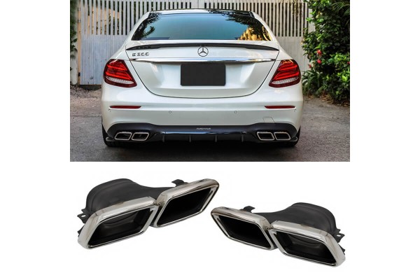 Μπούκες Εξάτμισης Για Mercedes-Benz E-Class W213 16+ / GLC-Class (X253/C253) 15-17 Amg Look 2 Τεμάχια