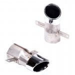 Μπούκες Εξάτμισης Για Mercedes-Benz A-Class (W177), Cla (C118), Gla (H247), Glb (X247) 35 Amg Look Χρωμίου (2 Μονές)