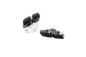 Μπούκες Εξάτμισης Για Mercedes-Benz Gle Coupe C167 Suv W167 2019+ Piano Black (2 Διπλές)