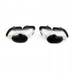 Μπούκες Εξάτμισης Για Mercedes-Benz Gle Coupe C167 Suv W167 2019+ Piano Black (2 Διπλές)