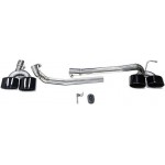 Μπούκες Εξάτμισης Για Mercedes-Benz C-Class W204 Amg Black (2 Διπλές)