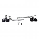 Μπούκες Εξάτμισης Για Mercedes-Benz C-Class W204 Amg Black (2 Διπλές)