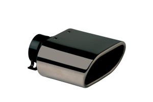 Μπούκα Εξάτμισης Universal Ανοξείδωτη Μαύρη Φ65mm Ορθογώνια c1 Τεμάχιο