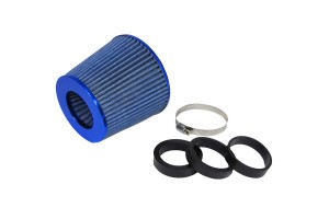 Φιλτροχοάνη Αυτοκινήτου Διπλής Ροής Universal Tenzo-R Με 3 Αντάπτορες Φ60/65/70mm Μπλε