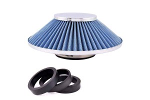 Φιλτροχοάνη Αυτοκινήτου Κωνική 60x200mm Φ76mm Με 3 ΑντάπτορεςΦ70/63/60mm Μπλε 13734