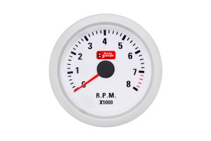 Στροφόμετρο R.P.M. Auto Gauge Λευκό 52mm 11689