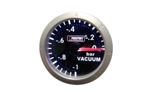 Όργανο Υποπίεσης Αέρα Vacuum Prosport Diamond Series Mirror Look Φιμέ 52mm 270 Μοίρες