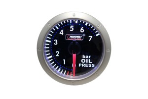 Όργανο Πίεσης Λαδιού Prosport Diamond Mirror Look Φιμέ 52mm