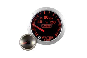 Όργανο Θερμοκρασίας Νερού Prosport Mirror Look Φιμέ 52mm Με 7 Χρώματα