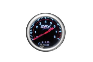 Στροφόμετρο R.P.M. Racesport Mirror Look Φιμέ 52mm Με 7 Χρώματα