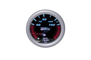 Όργανο Θερμοκρασίας Λαδιού Racesport "Phantom Look" Φιμέ 52mm Με 7 Χρώματα