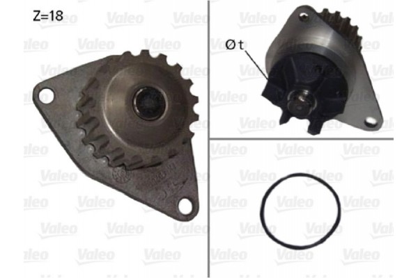 Valeo Αντλία νερού, Ψυγείο Κινητήρα - 506721