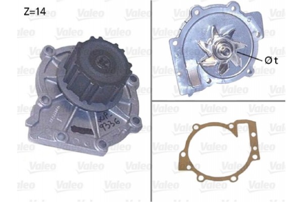 Valeo Αντλία νερού, Ψυγείο Κινητήρα - 506853