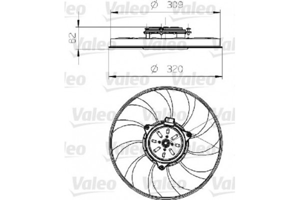 Valeo Βεντιλατέρ, Ψύξη Κινητήρα - 696024