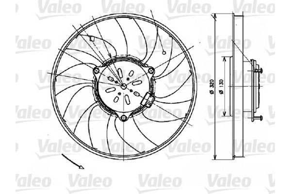 Valeo Βεντιλατέρ, Ψύξη Κινητήρα - 696082