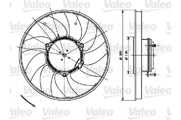 Valeo Βεντιλατέρ, Ψύξη Κινητήρα - 696083