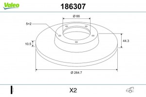 Valeo Δισκόπλακα - 186307