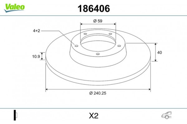 Valeo Δισκόπλακα - 186406