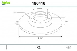 Valeo Δισκόπλακα - 186416