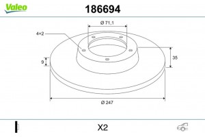 Valeo Δισκόπλακα - 186694