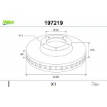 Valeo Δισκόπλακα - 197219 Valeo Δισκόπλακα - 197219