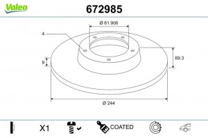 Valeo Δισκόπλακα - 672985