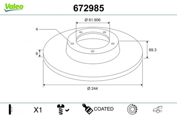 Valeo Δισκόπλακα - 672985