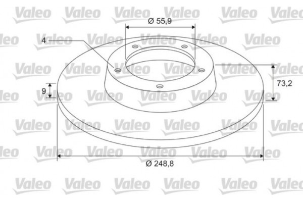 Valeo Δισκόπλακα - 675412 Valeo Δισκόπλακα - 675412