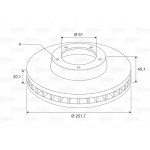 Valeo Δισκόπλακα - 197642 Valeo Δισκόπλακα - 197642