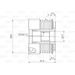 Valeo Ελεύθερη Περιστροφή Γεννήτριας - 588007
