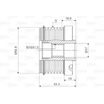 Valeo Ελεύθερη Περιστροφή Γεννήτριας - 588023