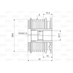 Valeo Ελεύθερη Περιστροφή Γεννήτριας - 588024