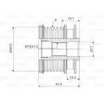 Valeo Ελεύθερη Περιστροφή Γεννήτριας - 588031