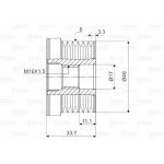 Valeo Ελεύθερη Περιστροφή Γεννήτριας - 588036