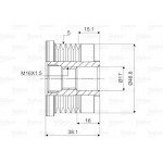 Valeo Ελεύθερη Περιστροφή Γεννήτριας - 588038