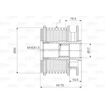 Valeo Ελεύθερη Περιστροφή Γεννήτριας - 588052
