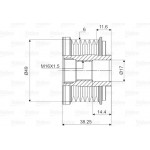 Valeo Ελεύθερη Περιστροφή Γεννήτριας - 588055