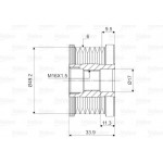 Valeo Ελεύθερη Περιστροφή Γεννήτριας - 588056