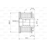Valeo Ελεύθερη Περιστροφή Γεννήτριας - 588072