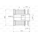 Valeo Ελεύθερη Περιστροφή Γεννήτριας - 588093
