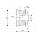 Valeo Ελεύθερη Περιστροφή Γεννήτριας - 588095