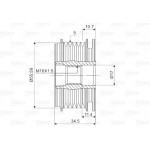 Valeo Ελεύθερη Περιστροφή Γεννήτριας - 588114