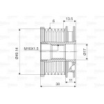 Valeo Ελεύθερη Περιστροφή Γεννήτριας - 588125