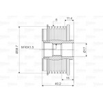 Valeo Ελεύθερη Περιστροφή Γεννήτριας - 588136