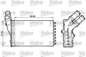Valeo Εναλλάκτης θερμότητας, Θέρμανση Εσωτερικού Χώρου - 812005